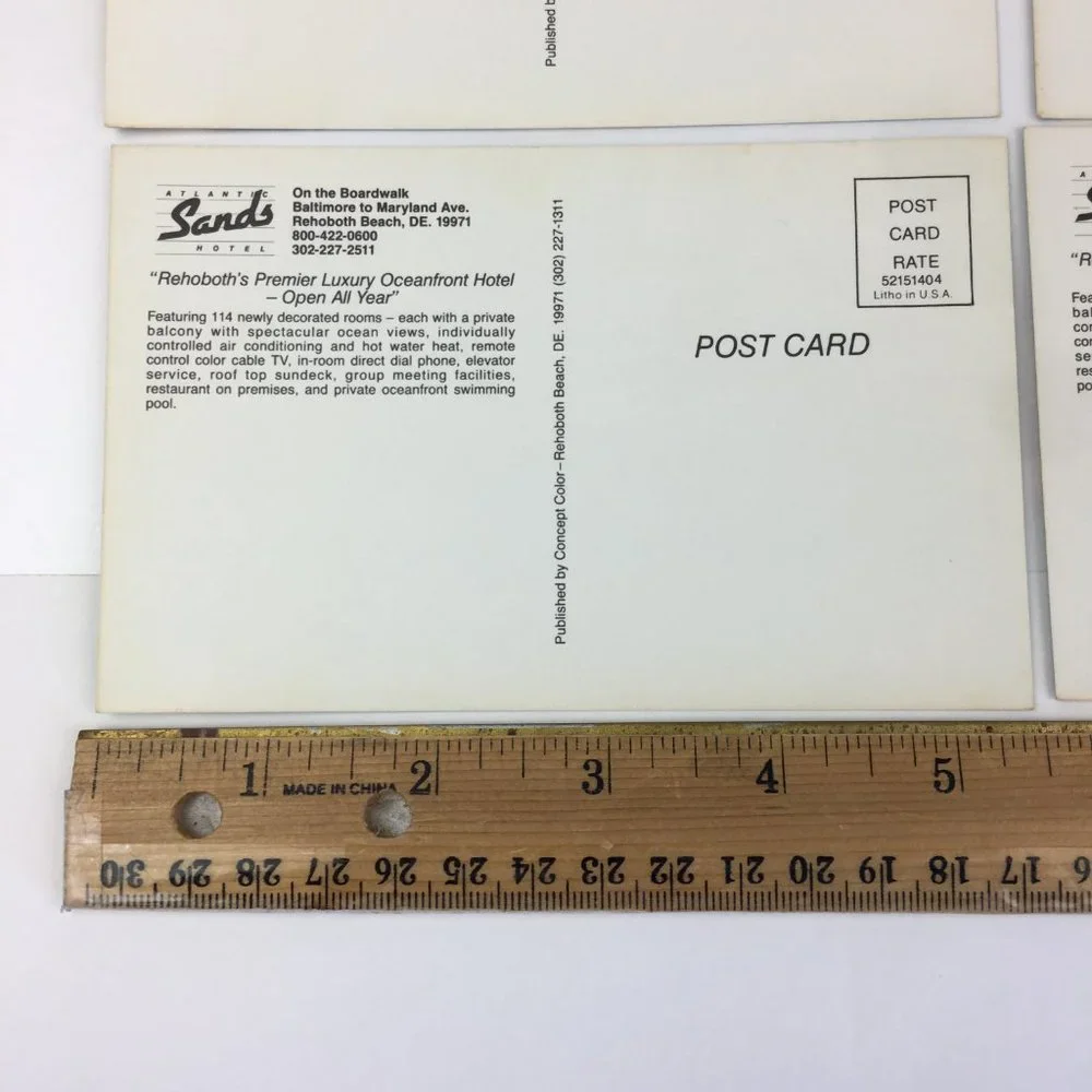 Vtg lot of 15 Rehoboth Beach Delaware‎ Atlantic Sands Hotel Oceanfront Postcards